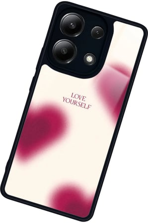 Xiaomi Redmi Note 13 Pro 4G Uyumlu Love Yazılı Parlak Silikon Kılıf