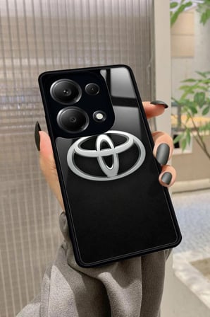 Xiaomi Redmi Note 13 Pro 4G Uyumlu Araba Logosu Tasarımlı Parlak Silikon Kılıf
