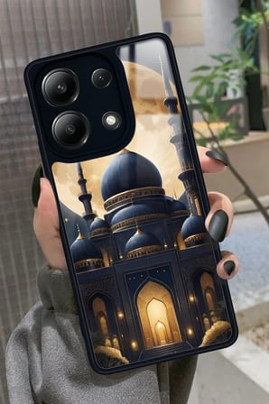 Xiaomi Redmi Note 13 Pro 4G Uyumlu Cami Tasarımlı Parlak Silikon Kılıf