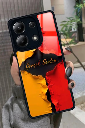 Xiaomi Redmi Note 13 Pro 4G Uyumlu Gerçek Sevdam Yazılı Parlak Silikon Kılıf