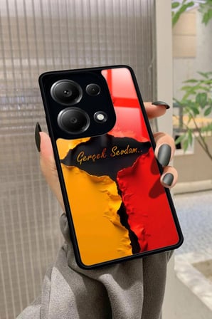 Xiaomi Redmi Note 13 Pro 4G Uyumlu Gerçek Sevdam Yazılı Parlak Silikon Kılıf