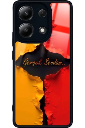 Xiaomi Redmi Note 13 Pro 4G Uyumlu Gerçek Sevdam Yazılı Parlak Silikon Kılıf