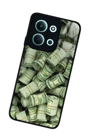 Xiaomi Redmi 15C Uyumlu Money Tasarımlı Parlak Silikon Kılıf