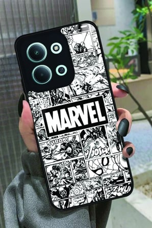 Xiaomi Redmi 15C Uyumlu Marvel Tasarımlı Parlak Silikon Kılıf