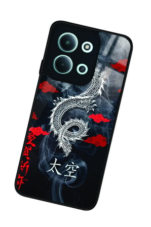 Xiaomi Redmi 15C Uyumlu Dragon Tasarımlı Parlak Silikon Kılıf