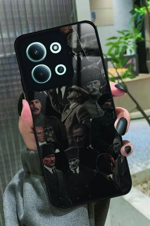 Xiaomi Redmi 15C Uyumlu Atatürk Poster Tasarımlı Parlak Silikon Kılıf