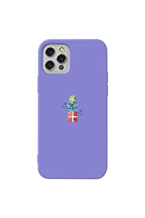 Iphone 12 Pro Max Lila Renkli Silikon Telefon Kilifi - Much More Gift