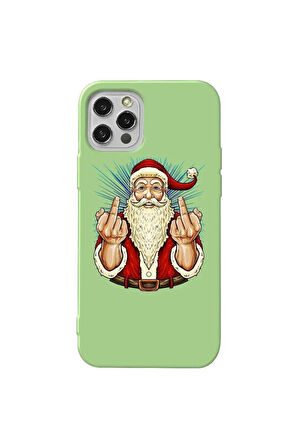Iphone 13 Pro Max Uyumlu Açik Yesil Renkli Silikon Telefon Kilifi