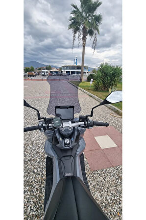 Yuki Xway 125 Siperlik Ön Cam 2023 2024 Model 65cm Açıkfüme Renkli 4mm ORTA BOYLU CAM