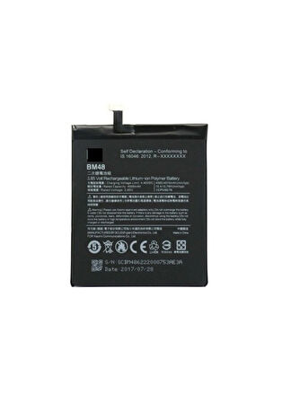 Xiaomi Uyumlu Mi Note 2 Bm48 Batarya 