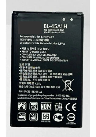 Lg Uyumlu K10 Bl-45a1h Batarya 