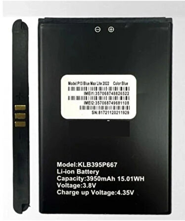 Reeder Uyumlu P13 Blue Max Lite 2022 Batarya