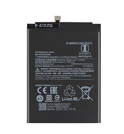 Xiaomi Uyumlu Redmi Note 9s Bn55 Batarya