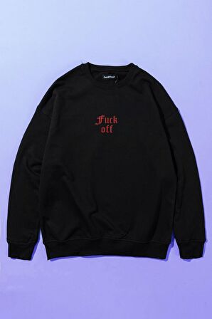 Fxck Off Oversize Erkek Sweatshirt GF1142SY