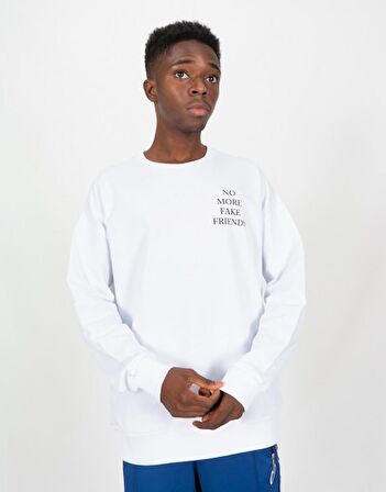 No More Fake Friends Oversize Erkek Sweatshirt GF1161BY