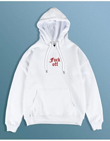 Fuxk Off Erkek Kapşonlu Hoodie GF1166BY