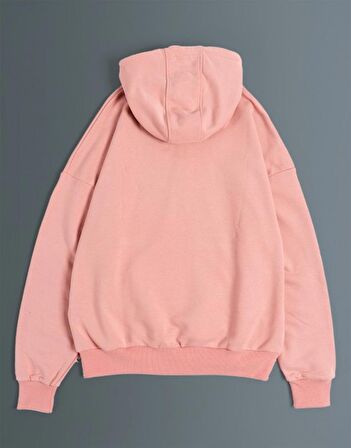 Street Style Half Zip Oversize Erkek Hoodie NF0336GL