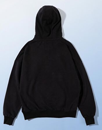 Street Style Half Zip Oversize Erkek Hoodie NF0336SY