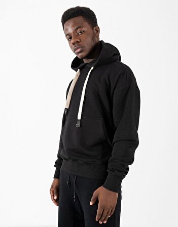 Kanguru Cepli Erkek Kapşonlu Hoodie US1109SY