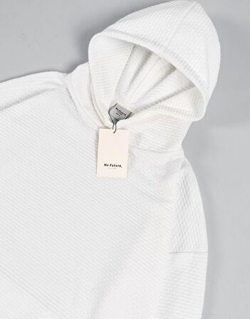 No Future Oversized Waffle Hoodie NF0537EK