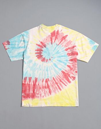 Rainbow Tie Dye Oversize Erkek Tişört NF0695KS