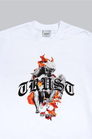 Trust Nobody Oversize Erkek Tişört UK1216BY