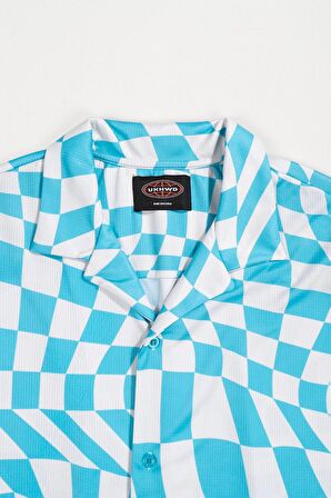 Tribal Checkered DryTech Oversize Erkek Gömlek UK1177TSMV