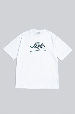 UKHWD Graffiti Chrome Oversize Erkek Tişört UK1244BYGM