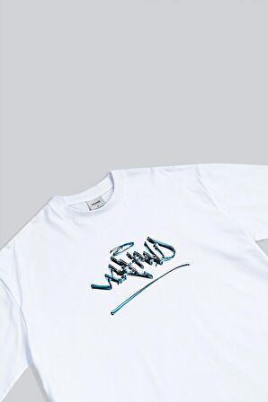 UKHWD Graffiti Chrome Oversize Erkek Tişört UK1244BYGM
