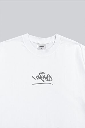 Reflective UKHWD Oversize Erkek Tişört UK1246BYRF