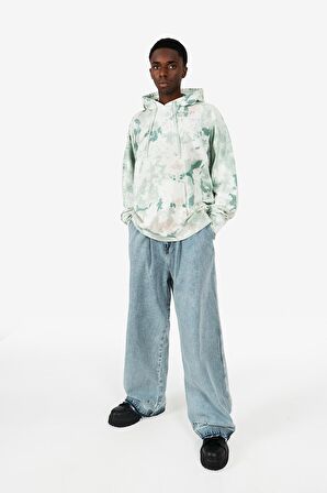 Tie Dye Oversize Erkek Hoodie US3957KS