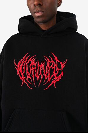 Brutal Nakış Erkek Hoodie UK1281SYKZ