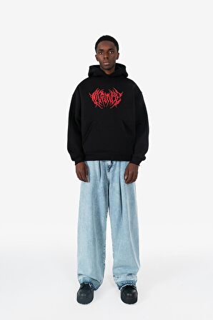 Brutal Nakış Erkek Hoodie UK1281SYKZ