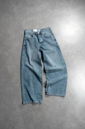Wide Leg Oversize Baggy Jean Erkek Pantolon US3967MV