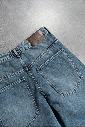 Wide Leg Oversize Baggy Jean Erkek Pantolon US3967MV