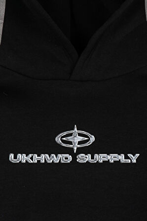 Ukhwd Supply Future Chrome Oversize Erkek Hoodie UK1323SY