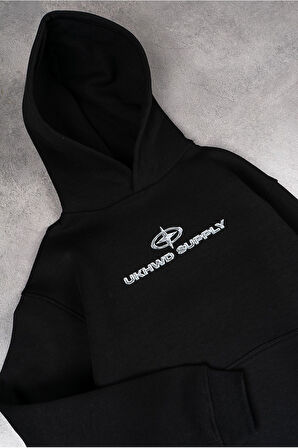Ukhwd Supply Future Chrome Oversize Erkek Hoodie UK1323SY
