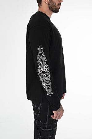 Goth Tribal Uzun Kollu Erkek Tişört UK1307SYBY