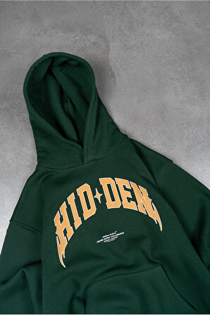 Hidden College Oversize Erkek Hoodie UK1326YSTR