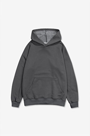 Pullover Basic Erkek Hoodie PL1752GR