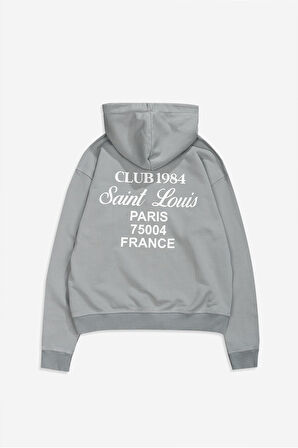 ST Louis Baskılı Oversize Erkek Ceket Hoodie