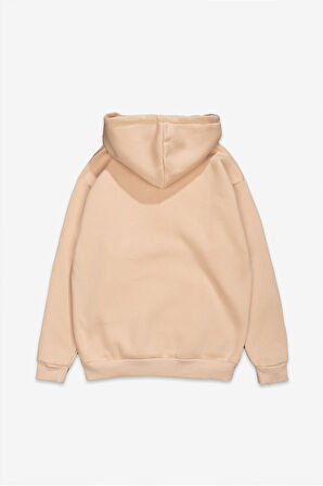 Bej Oversize Erkek Ceket Hoodie