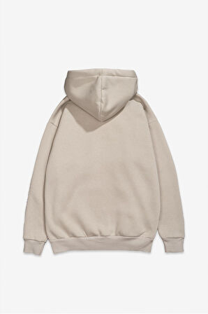 Gri Basic Oversize Erkek Ceket Hoodie