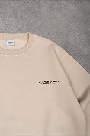 Bej Urban Essentials Archive Erkek Sweatshirt