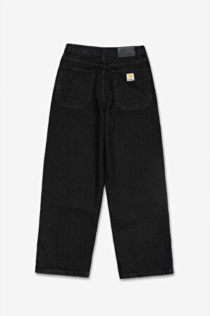 Siyah Wide Leg Skater Baggy Erkek Jean Pantolon