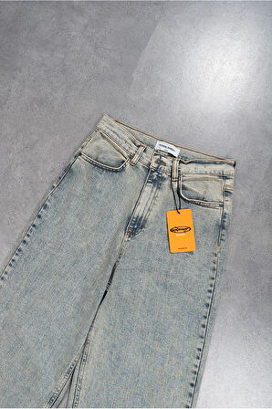 Mavi Wide Leg Skater Baggy Erkek Jean Pantolon