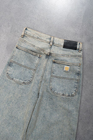 Mavi Wide Leg Skater Baggy Erkek Jean Pantolon