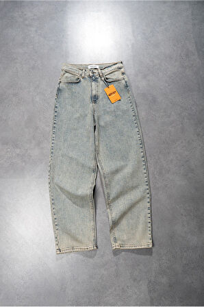 Mavi Wide Leg Skater Baggy Erkek Jean Pantolon