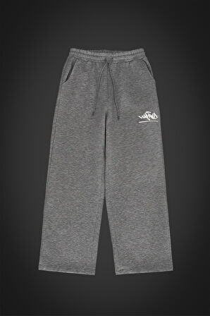 Grimelanj Reflective Logo Skate Baggy Wide Leg Erkek Eşofman Altı
