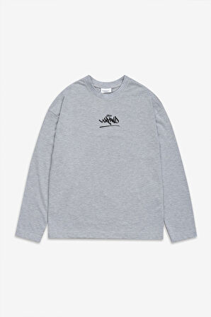 Classic Logo Grimelanj Oversize Uzun Kollu Erkek Tişört